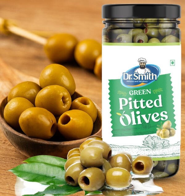 Green Olives (WHOLE PITTED) - Image 3