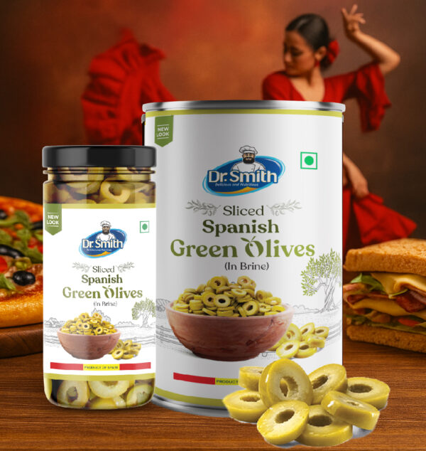 Spanish Green Olives (Sliced) - Image 4