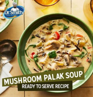 When Dr. Smith's products are in the kitchen, worries and hassles leave! Here's a delicious and easy starter - a soup recipe only for all the food lovers who are short of time but high on cravings and looking for nutrition too. Shop for the mushrooms from Dr. Smith for this easy soup recipe and authentic taste.
#recipe #recipeideas #mushroomsoup #drsmith #spinach #ingredients #cookwithdrsmith #instagram #instagood #foodgasm