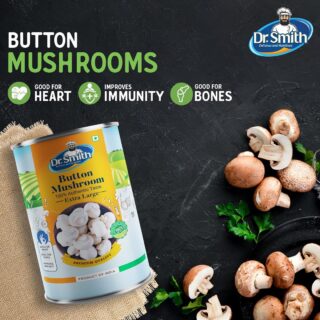 Button Mushrooms from Dr. Smith are freshly handpicked and are rich in vitamins and minerals that offer various health benefits. So just grab it today to make your recipes healthy and tasty. 😋 
.
.
.
#drsmith #mushroom #mushroomrecipes #drsmith #foodie #cookwithdrsmith #recipes #healthyingredients