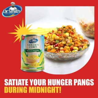Looking for a healthy snack to satiate your hunger pangs at midnight? Try for an excellent midnight snack – Dr. Smith Golden Corn Whole Kernels.
#goldencorn #cornmagic #sweetcorn #cannedcorns #hunger #foodgasm #instagood #instafood